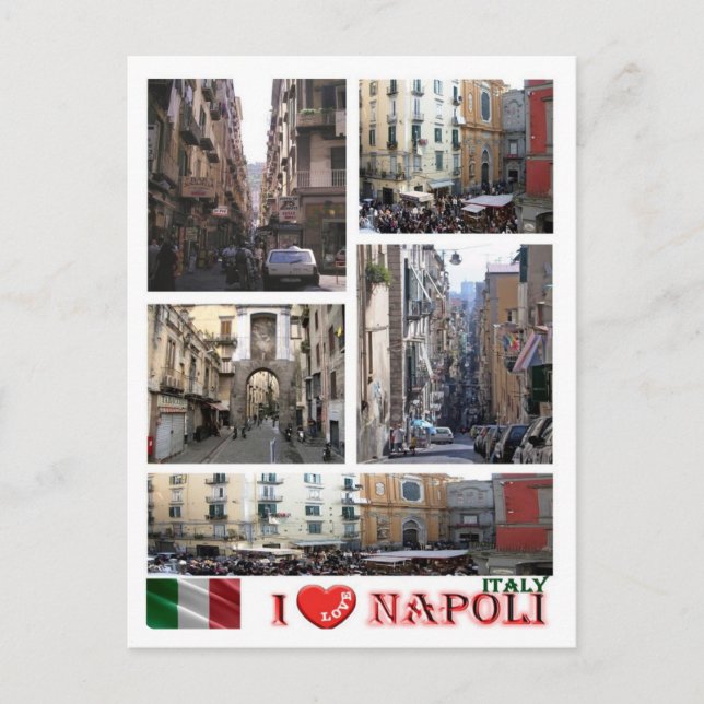 Carte Postale Italie - Campanie - Naples - J'aime - (Devant)