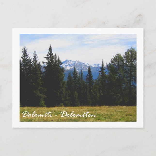 Carte Postale Italie, Dolomites (Devant)