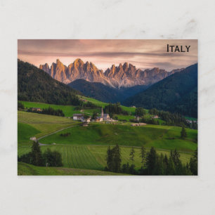 Carte Postale Italie Dolomites Mountain Photo de voyage