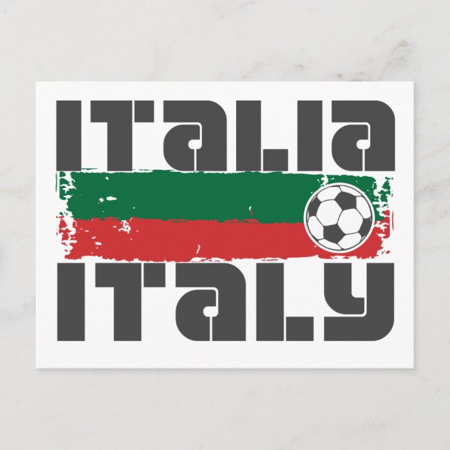 Carte Postale Italie Football (Devant)