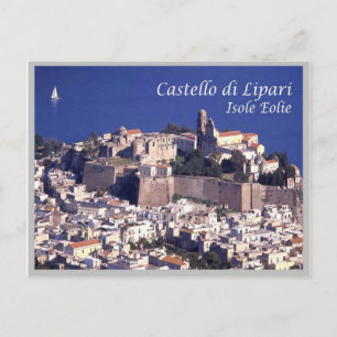 Carte Postale Italie - Îles Éoliennes - Lipari - Château -