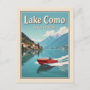 Carte Postale Italie Lac de Côme Vintage voyage