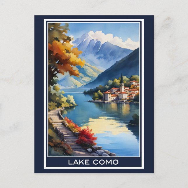 Carte Postale Italie Lac de Côme Vintage voyage (Devant)