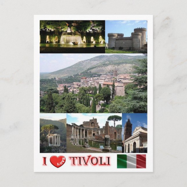 Carte Postale Italie - Latium - Tivoli - I Love - (Devant)