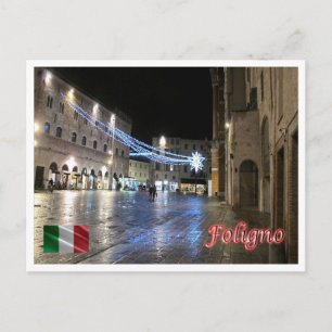 Carte Postale Italie - Ombrie - Foligno - carré de la République