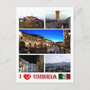 Carte Postale Italie - Ombrie - I Love -
