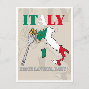 CARTE POSTALE ITALIE PÂTES LA VISTA, BÉBÉ !