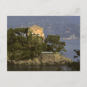 Carte Postale Italie, Portofino. Vie panoramique sur la