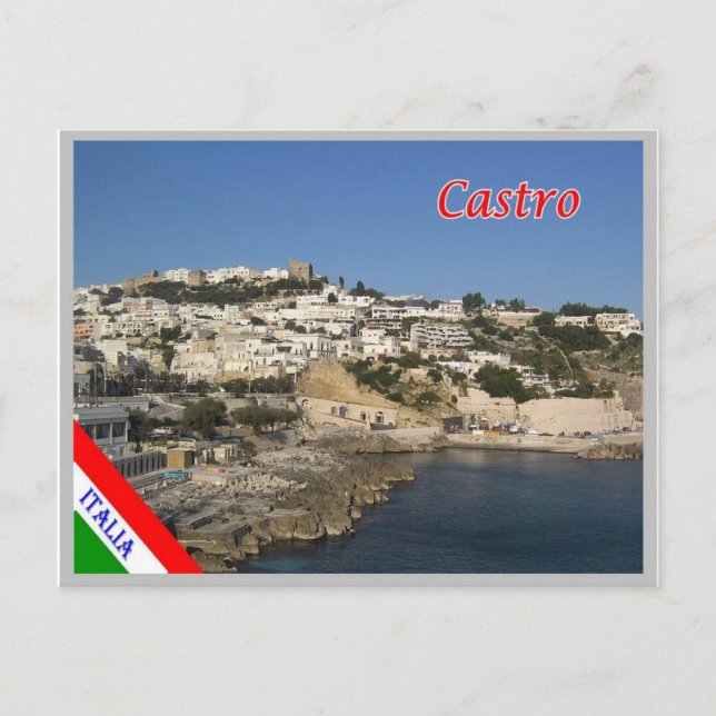 Carte Postale Italie - Pouilles - Salento - Castro - (Devant)