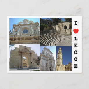 Carte Postale Italie - Pouilles - Salento - Lecce - I Love -