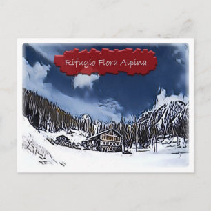 Carte Postale Italie - refuge alpin Flora Alpina - Dolomiti