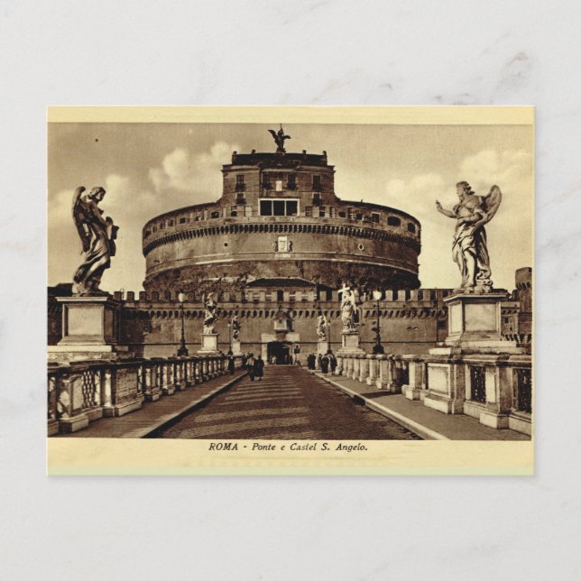 Carte Postale Italie, Rome, Roma, Castel Père Noël ANgelo (Devant)