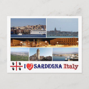 Carte Postale Italie - Sardaigne - I Love -