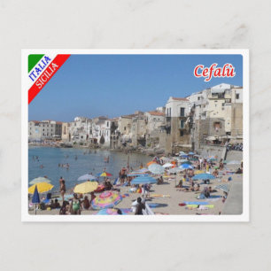 Carte Postale Italie - Sicile - Cefalù - Plage -
