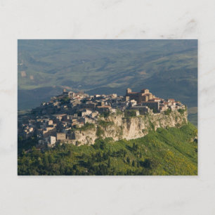 Carte Postale Italie, Sicile, Enna, Calascibetta, Vue du matin 2