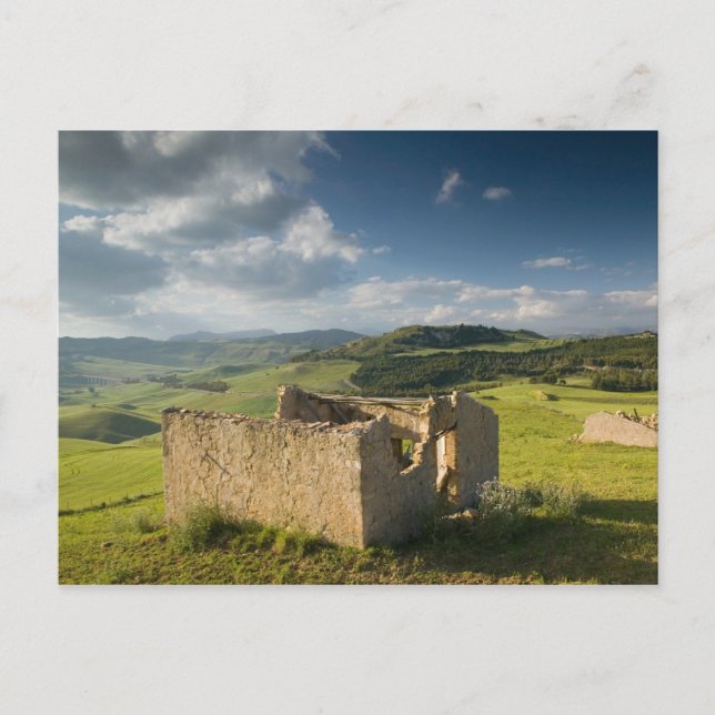 Carte Postale Italie, Sicile, Enna, Pergusa, Ancienne ferme (Devant)