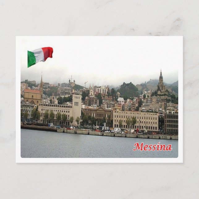 Carte Postale Italie - Sicile - Messina - Cityscape - (Devant)