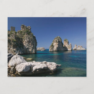 Carte Postale Italie, Sicile, Scopello, Rocks par Tonnara