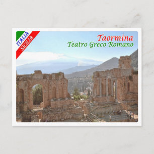 Carte Postale Italie - Sicile - Taormina - Théâtre gréco-romain 