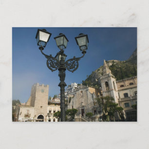 Carte Postale ITALIE, Sicile, TAORMINE : Piazza iX Aprile, San