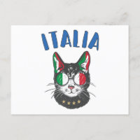 Italie Soccer Chat Mascotte drapeau italien