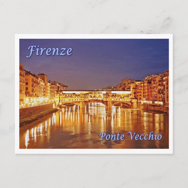 Carte Postale Italie - Toscane - Florence - Ponte Vecchio - (Devant)