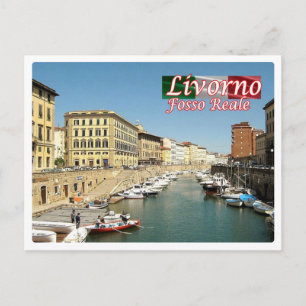 Carte Postale Italie - Toscane - Livourne - Fosso Reale -
