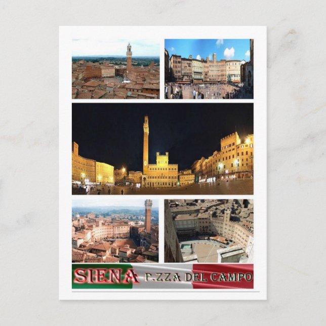 Carte Postale Italie - Toscane - Sienne - Piazza Del Campo - (Devant)