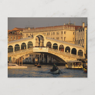 Carte Postale Italie, Vénétie, Venise, Canal Grande et Rialto