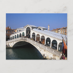 Carte Postale Italie, Vénétie, Venise, traversée du pont du Rial