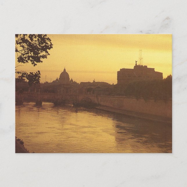 Carte Postale Italie vintage, Castello Sant'Angelo (Devant)