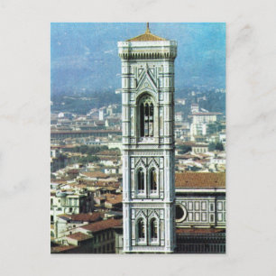 Carte Postale Italie vintage, Florence, Duomo, beffroi de Giotto