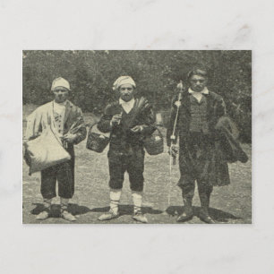 Carte Postale Italie vintage, Sicile, Costume traditionnel