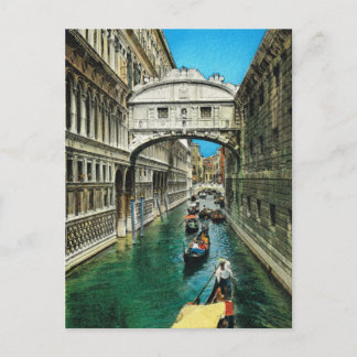 Carte Postale Italie vintage, Venise, Pont des Soupirs