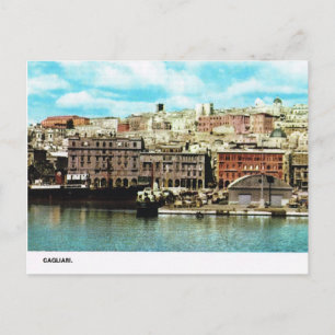 Carte Postale Italie vintage, Waterfront, Cagliari