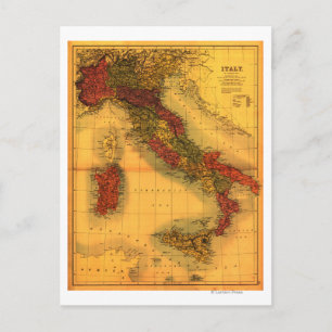 Carte Postale ItalieCarte panoramiqueItalie