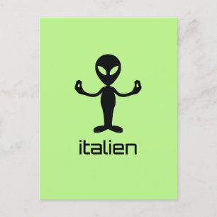 Carte postale Italien Alien