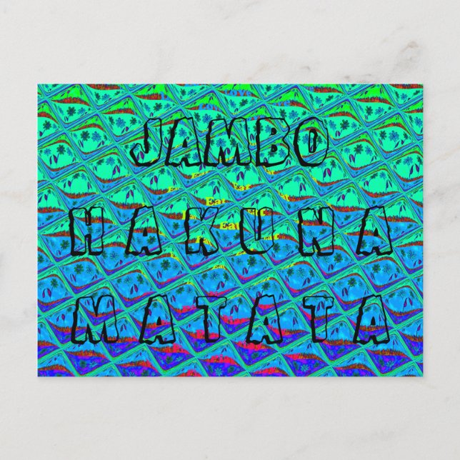 Carte Postale Italien bleu sirène Motif Art Imprimer (Devant)