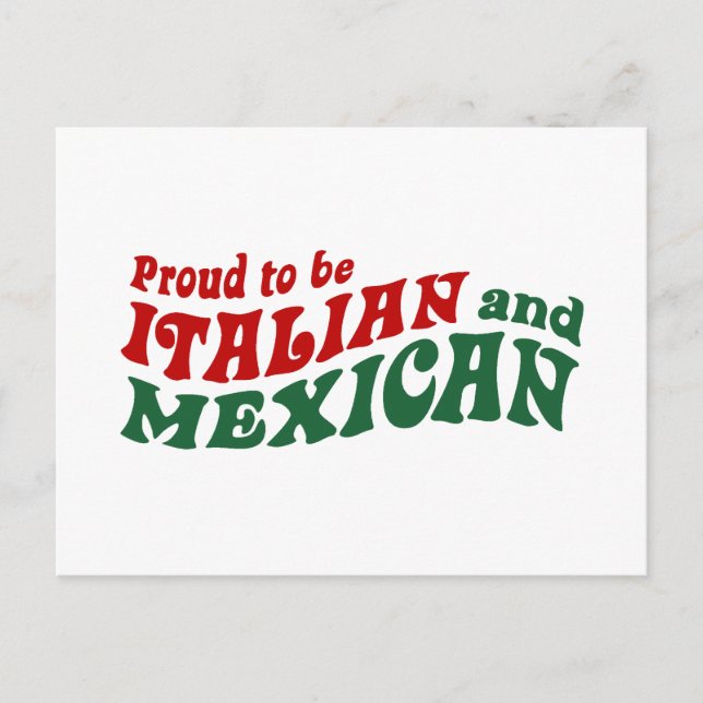 Carte Postale Italien mexicain (Devant)