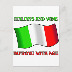 Carte Postale Italiens Et Vins, Améliorer Avec L'Âge