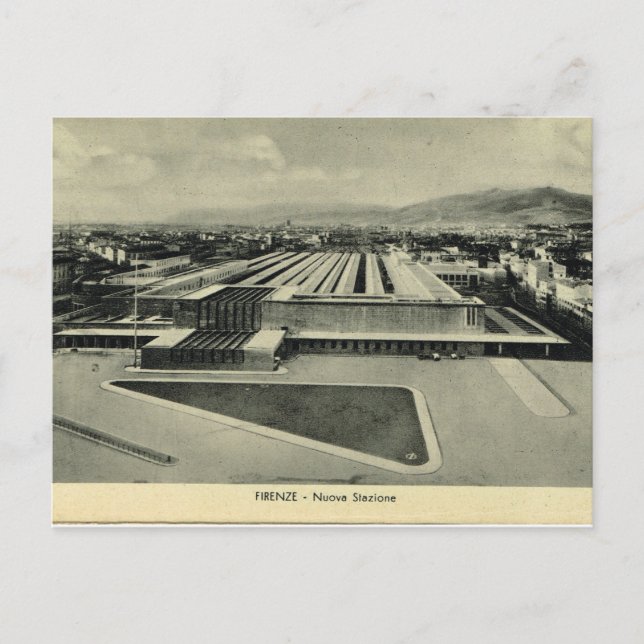 Carte Postale Italy, Florence, Firenze, Train Station (Devant)
