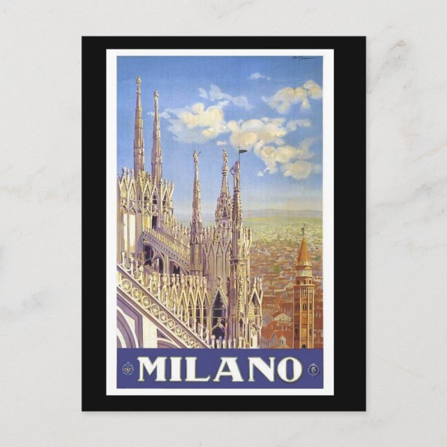 Carte Postale Italy Milan Assisi Napoli Verona San Remo (Devant)