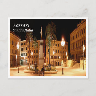 Carte Postale Italy - Sardinia - Sassari - Piazza Italy -