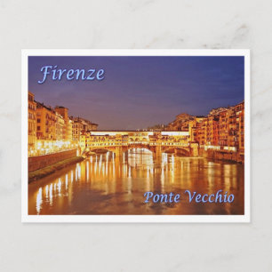 Carte Postale Italy - Tuscany - Florence - Ponte Vecchio -
