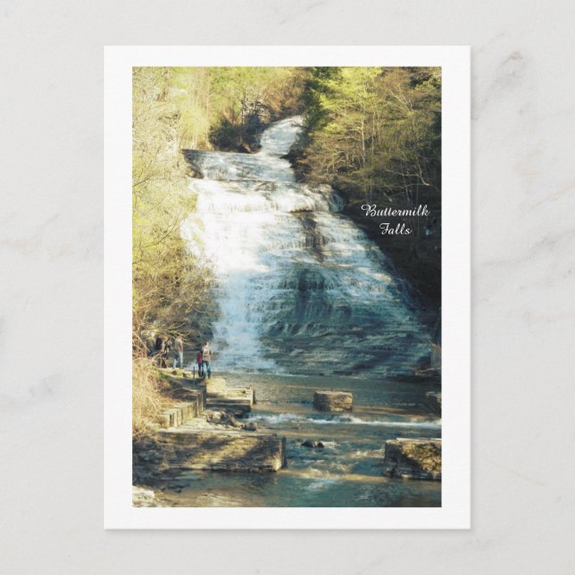 CARTE POSTALE ITHACA NEW YORK CHUTES DE BUTTERMILK  (Devant)