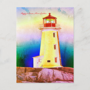Carte Postale Itinéraire la Nouvelle-Écosse de phare de la