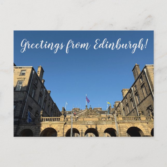 Carte Postale ITINÉRAIRES : Salutations d'Édimbourg ! (Devant)