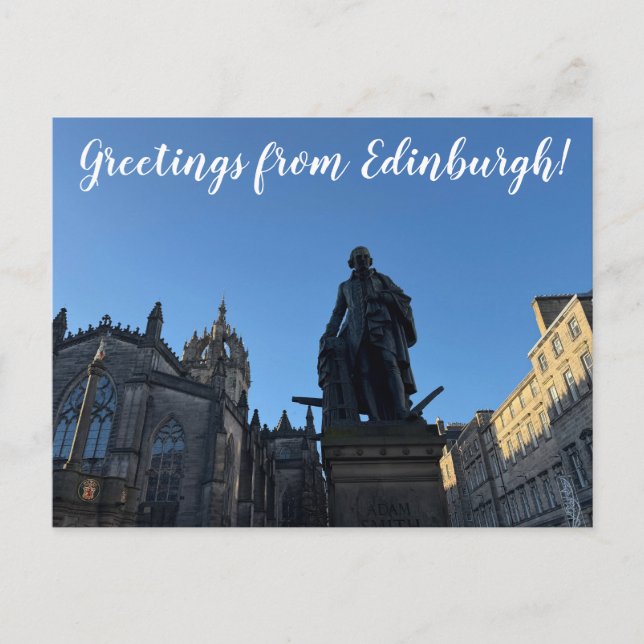 Carte Postale ITINÉRAIRES : Salutations d'Édimbourg ! (Devant)