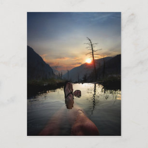 Carte Postale Iva Bell Hot Springs Coucher de soleil Ansel Adams