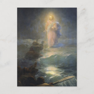 Carte Postale Ivan Aivazovsky- Jésus marche sur l'eau